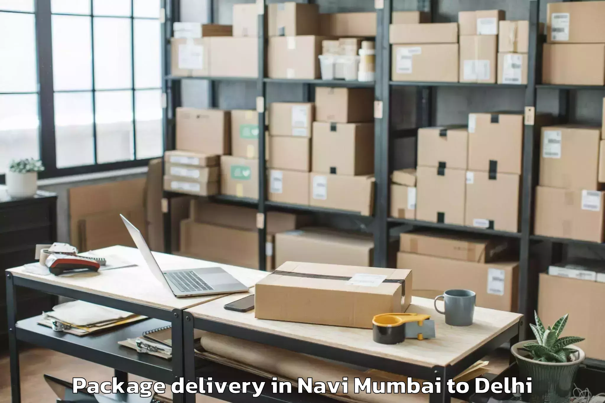 Hassle-Free Navi Mumbai to Chanakya Puri Package Delivery